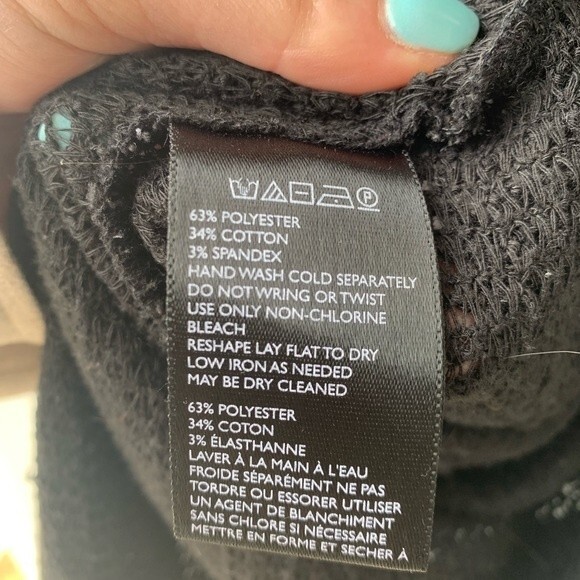 Ecote Black Knit Shrug Shawl Size XS S - Picture 4 of 4